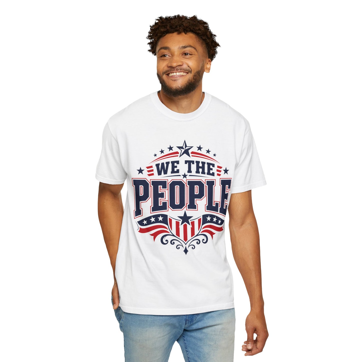 We The People Graphic T-Shirt — Patriotic USA Flag Design (WTP)