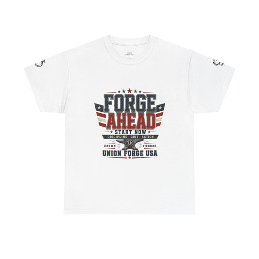 Forge Ahead USA Tee — Patriotic 'Forge Ahead' Motivational Graphic T-Shirt