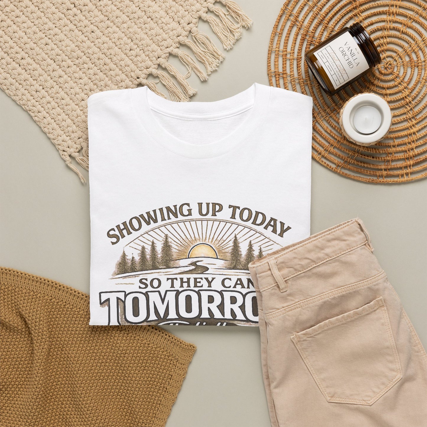 Showing Up Today So They Can Tomorrow T-Shirt — That’s the Mission, Family First Tee