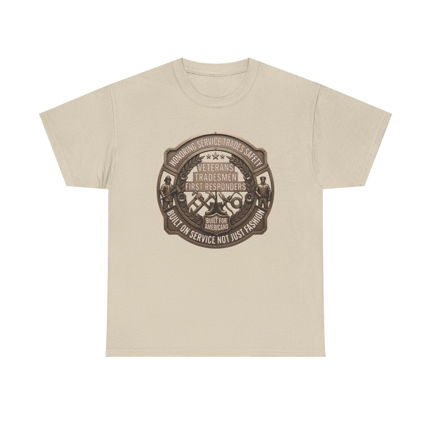 Tradesmen & First Responders T‑Shirt — Veterans "Proud To Serve" Work Crew Tee
