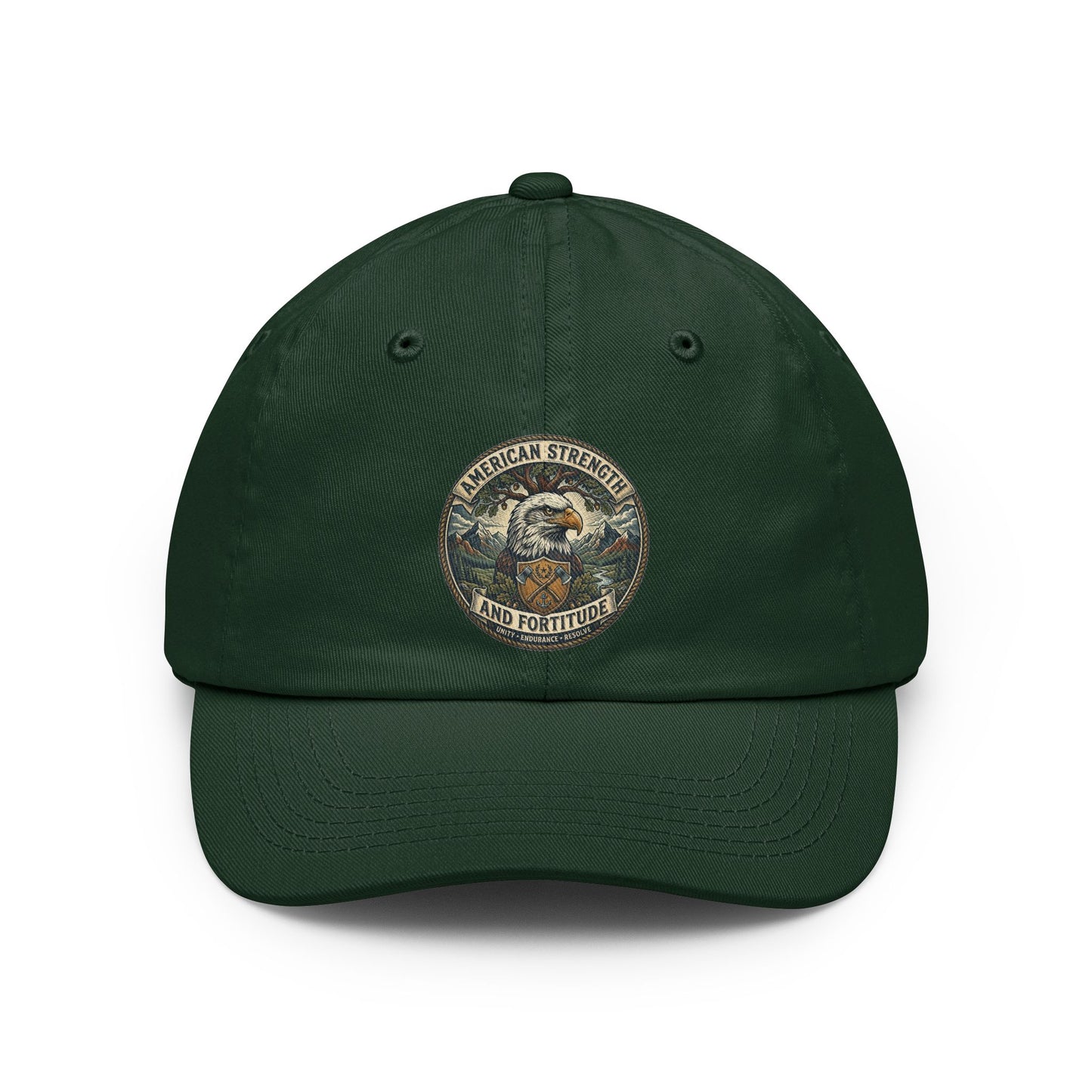 Dad Hat – Vintage American Strength Eagle Patch Cap