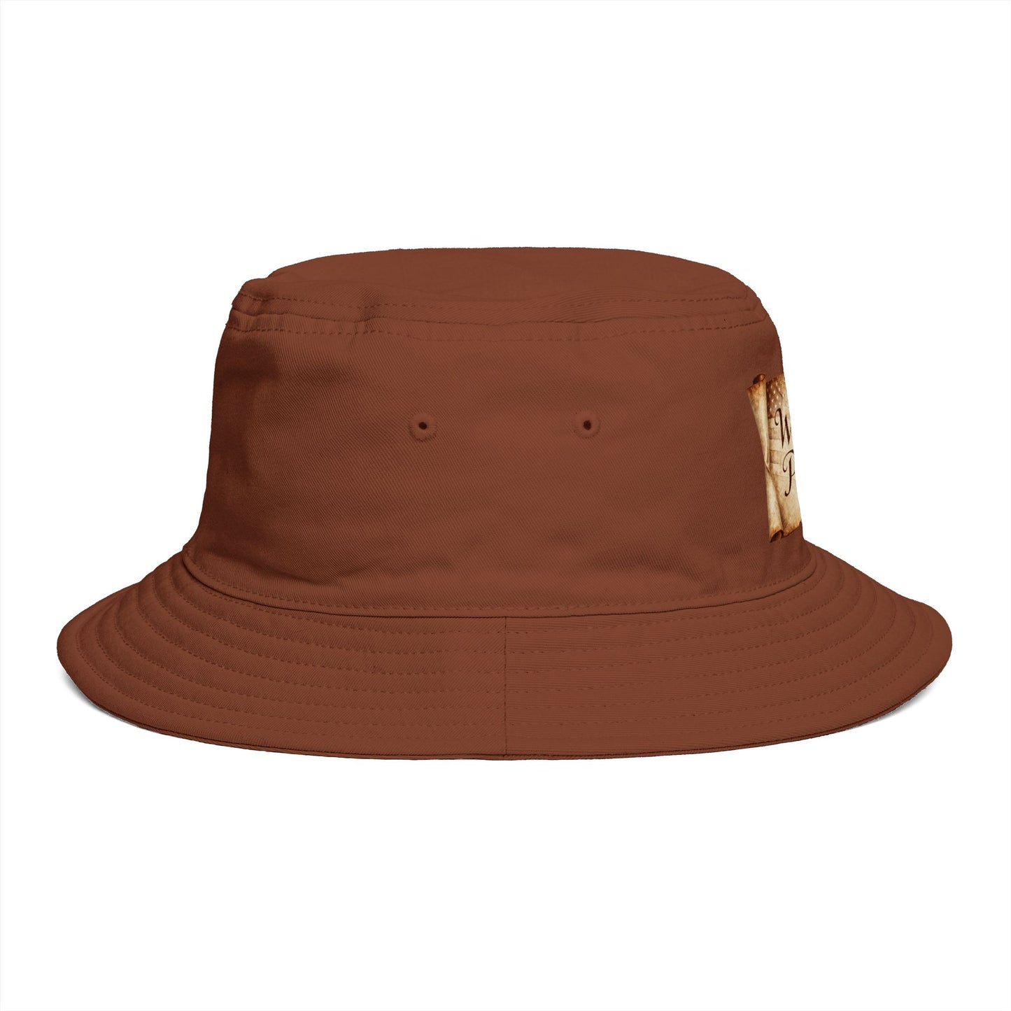 We The People Bucket Hat — Patriotic Vintage Parchment Design