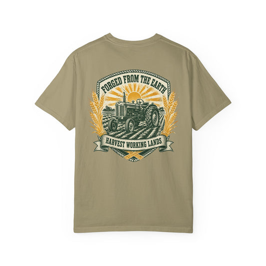 Harvest Working Lands T-Shirt — Forged From the Earth Tractor Farm Tee
