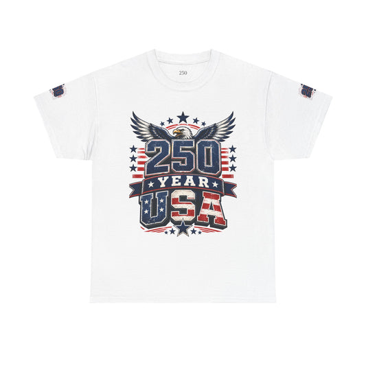 Men's USA Anniversary T-Shirt — 250 Years American Pride Graphic Tee
