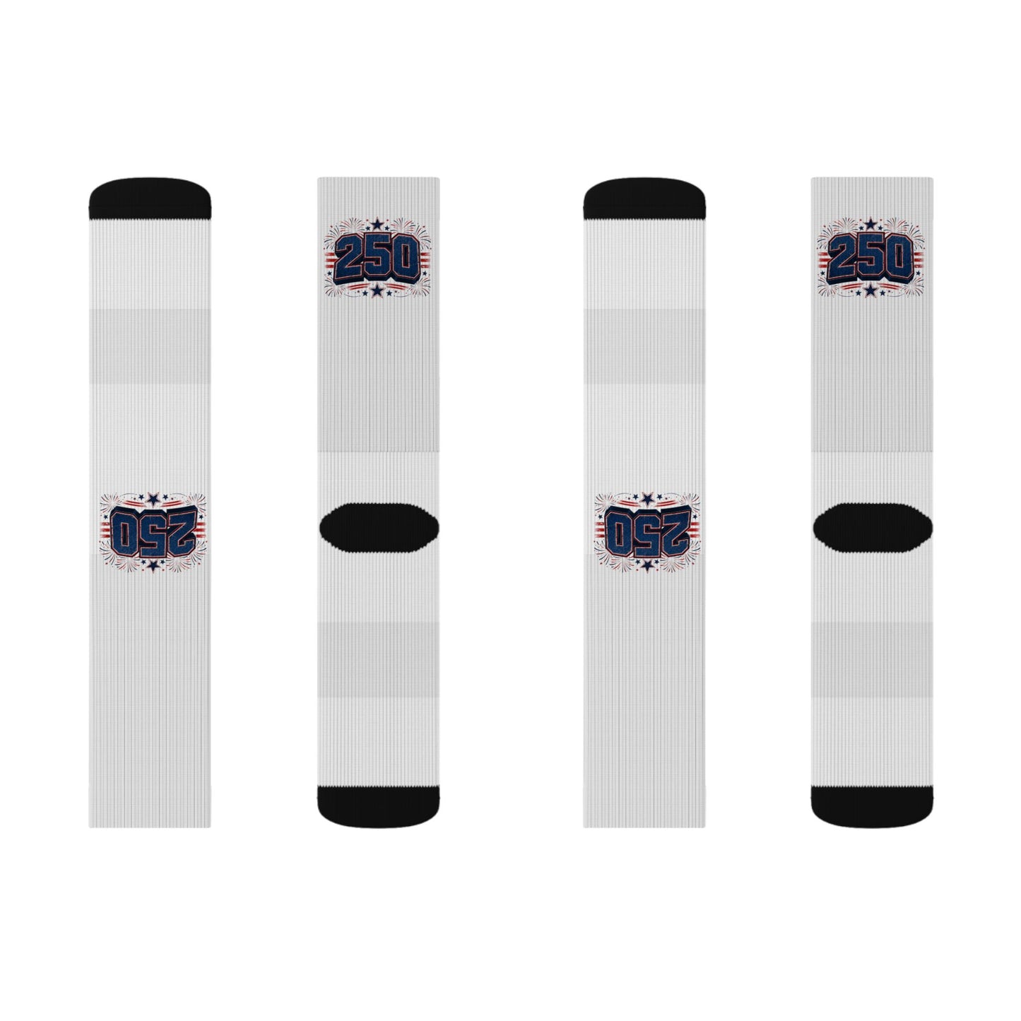 250 Racing Logo Sublimated Socks — Motorsport Fan Crew Socks