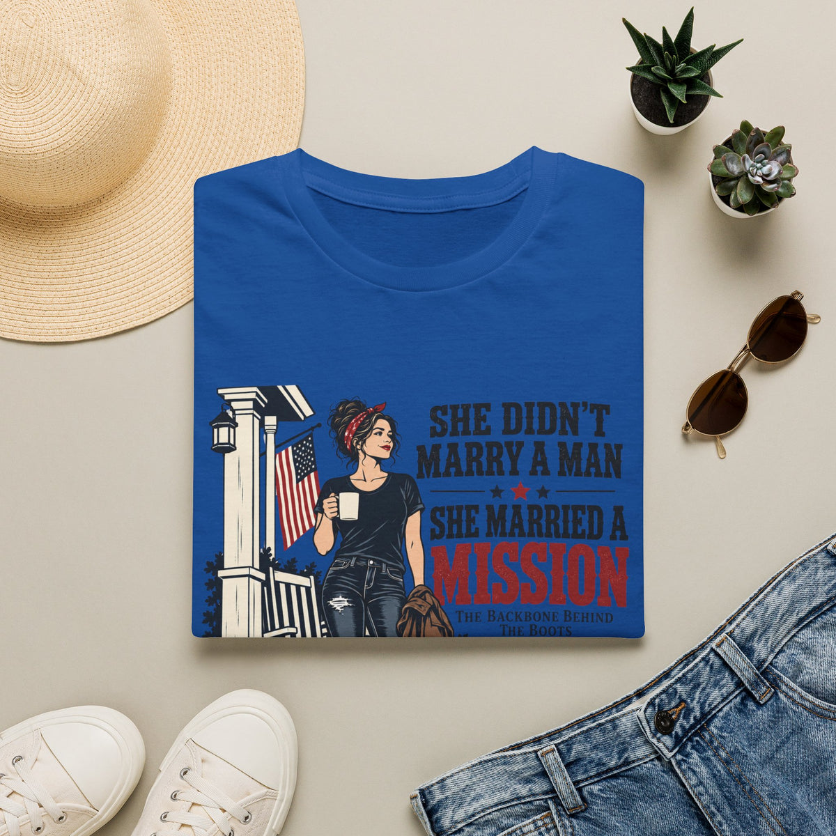 She Didn't Marry a Man She Married a Mission T-Shirt