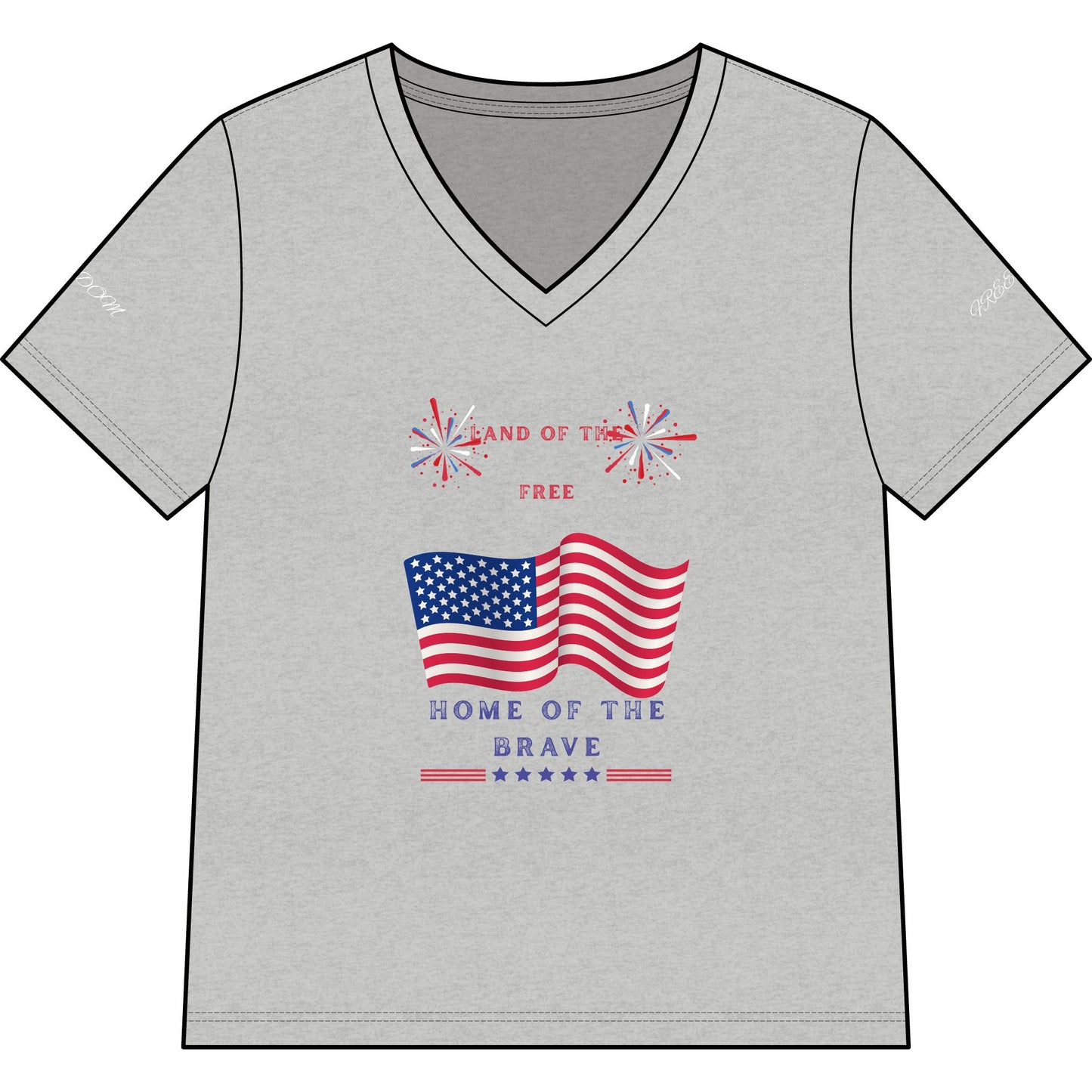 Women’s Relaxed Heather CVC V-Neck Tee