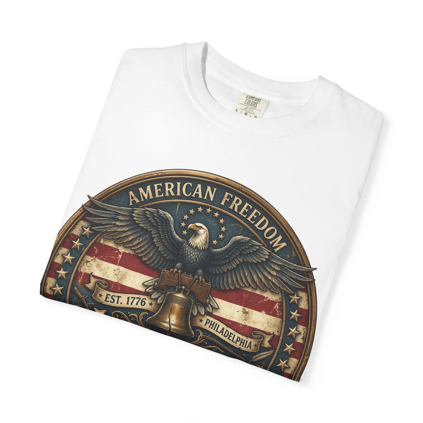 American Freedom T-Shirt — Patriotic Eagle 'Liberty or Death' Graphic