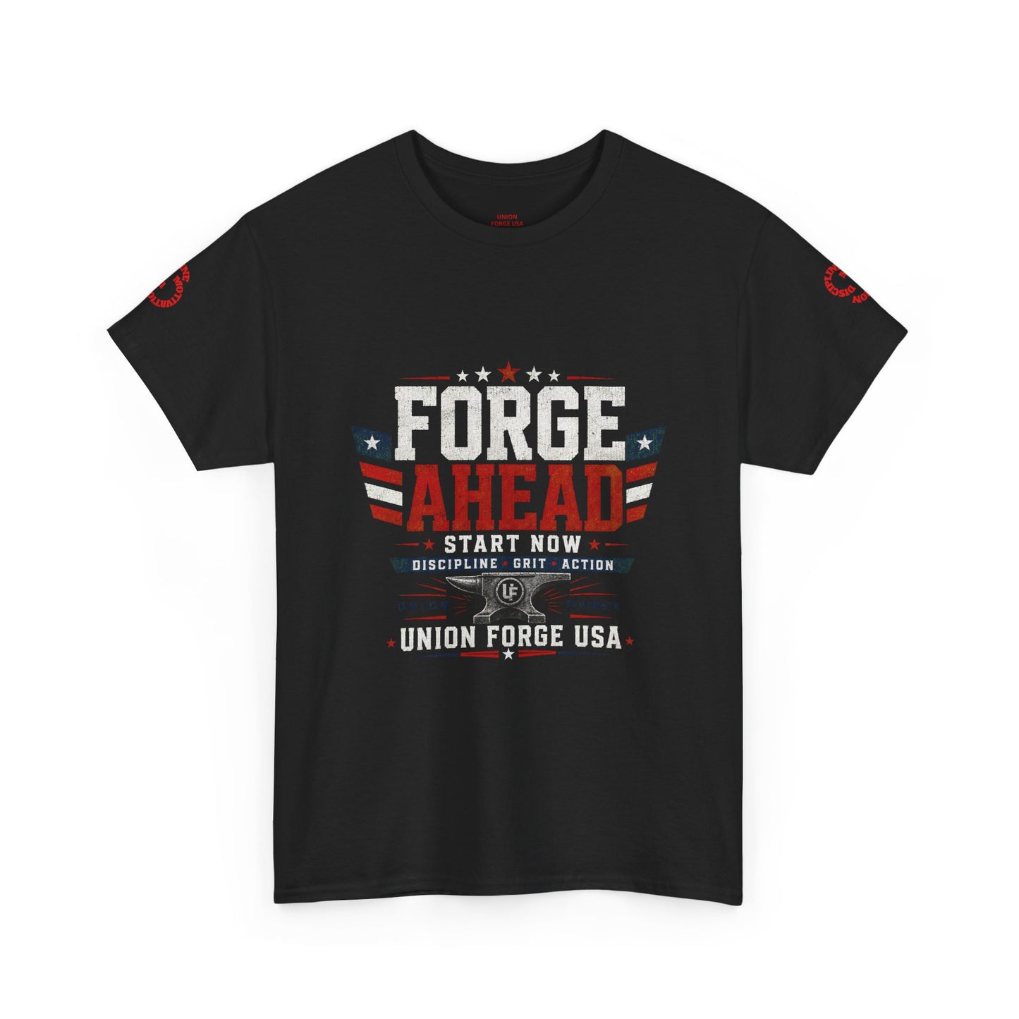 Forge Ahead USA Tee — Patriotic 'Forge Ahead' Motivational Graphic T-Shirt