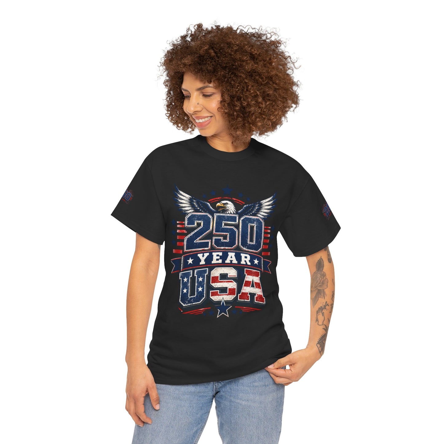 250 Year USA T-Shirt — Patriotic American Anniversary Tee