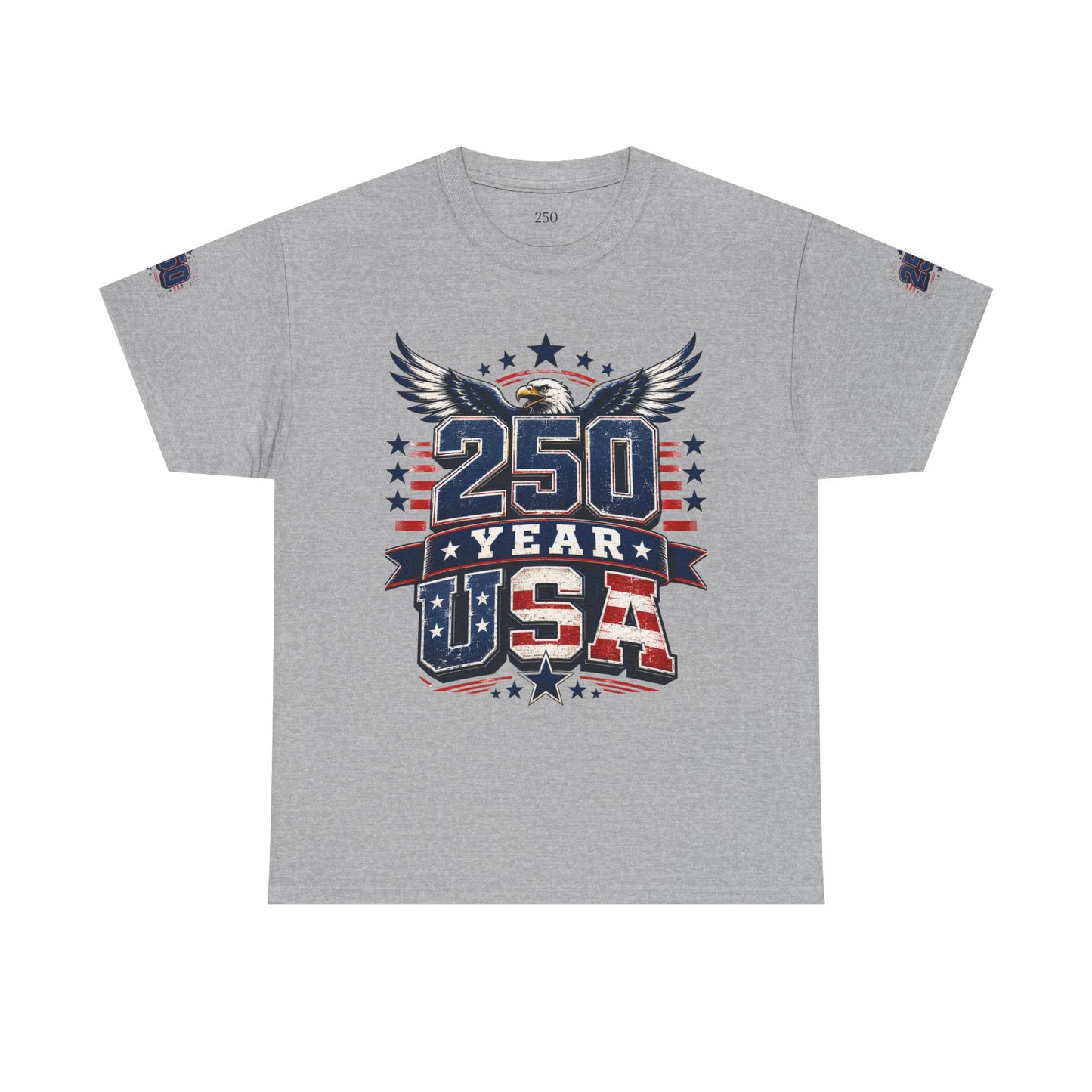 250 Year USA T-Shirt — Patriotic American Anniversary Tee