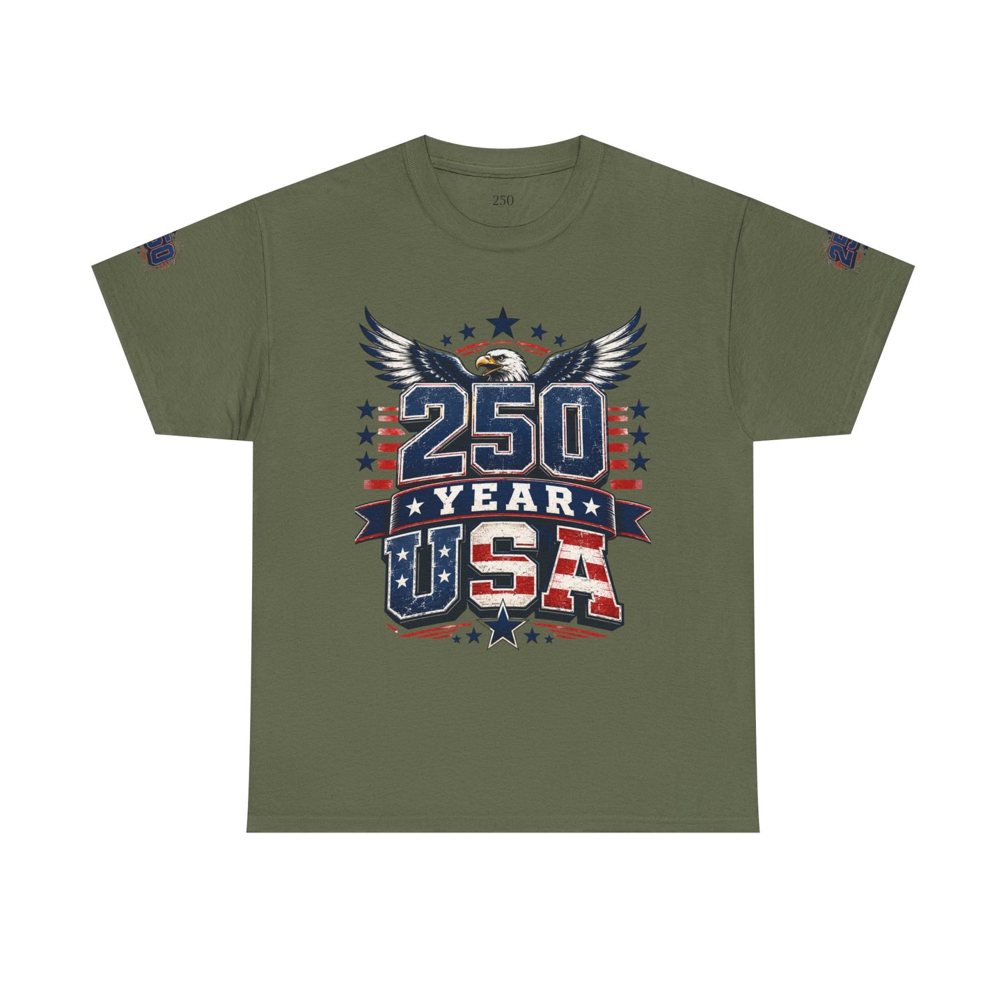 250 Year USA T-Shirt — Patriotic American Anniversary Tee