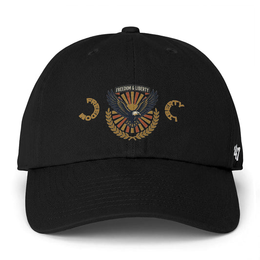 Clean Up Cap - Vintage Eagle Emblem Baseball Hat