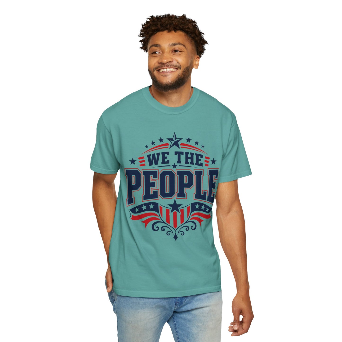 We The People Graphic T-Shirt — Patriotic USA Flag Design (WTP)