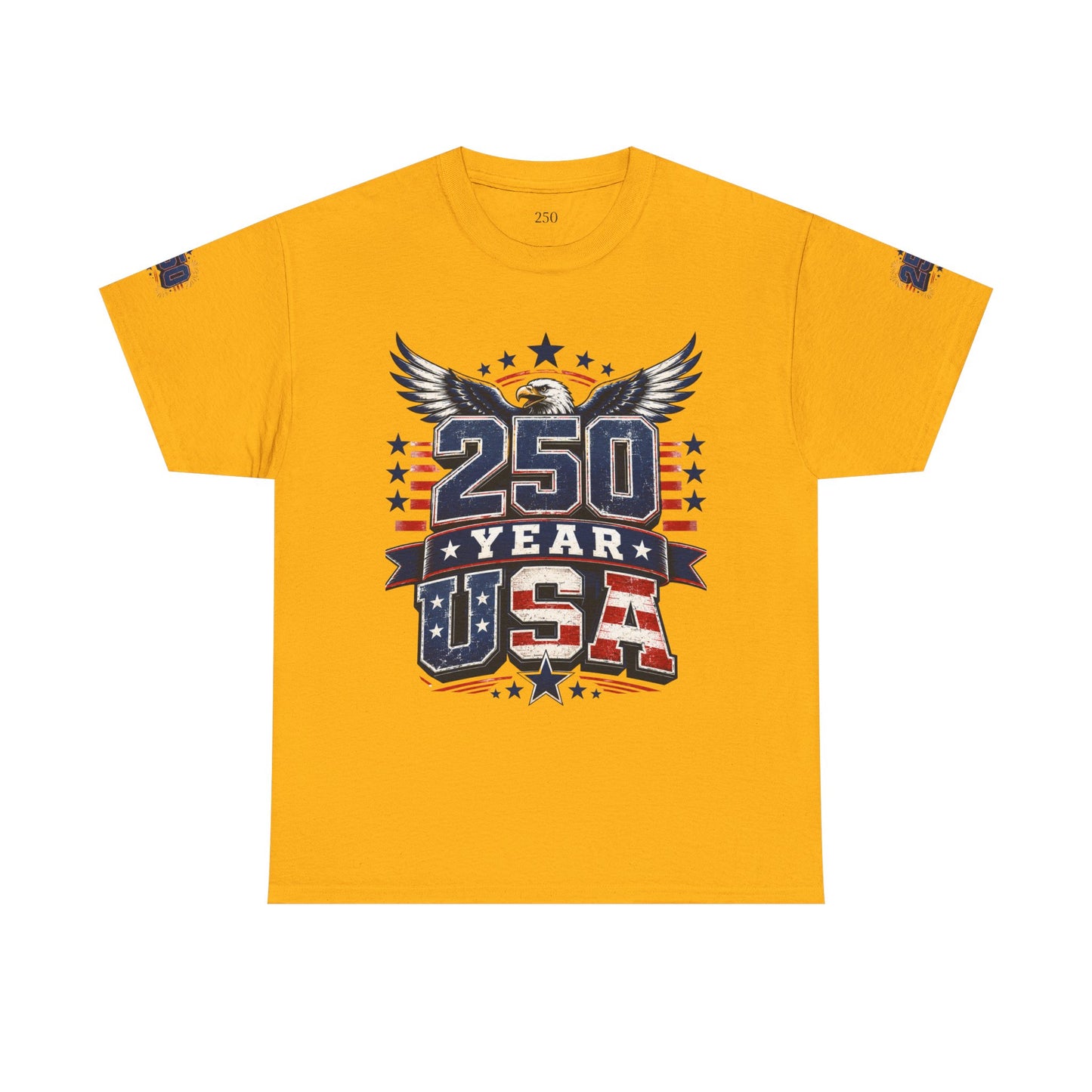 250 Year USA T-Shirt — Patriotic American Anniversary Tee