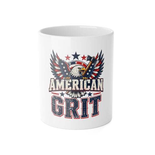 American Grit Mug — Patriotic Eagle Coffee Cup (11oz)