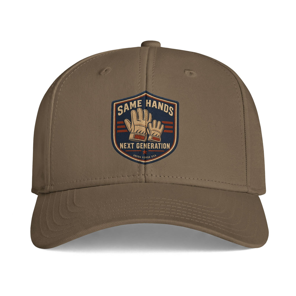 Same Hands Vintage Patch Cap — Retro Baseball Hat with 'Same Hands Next Generation' Emblem