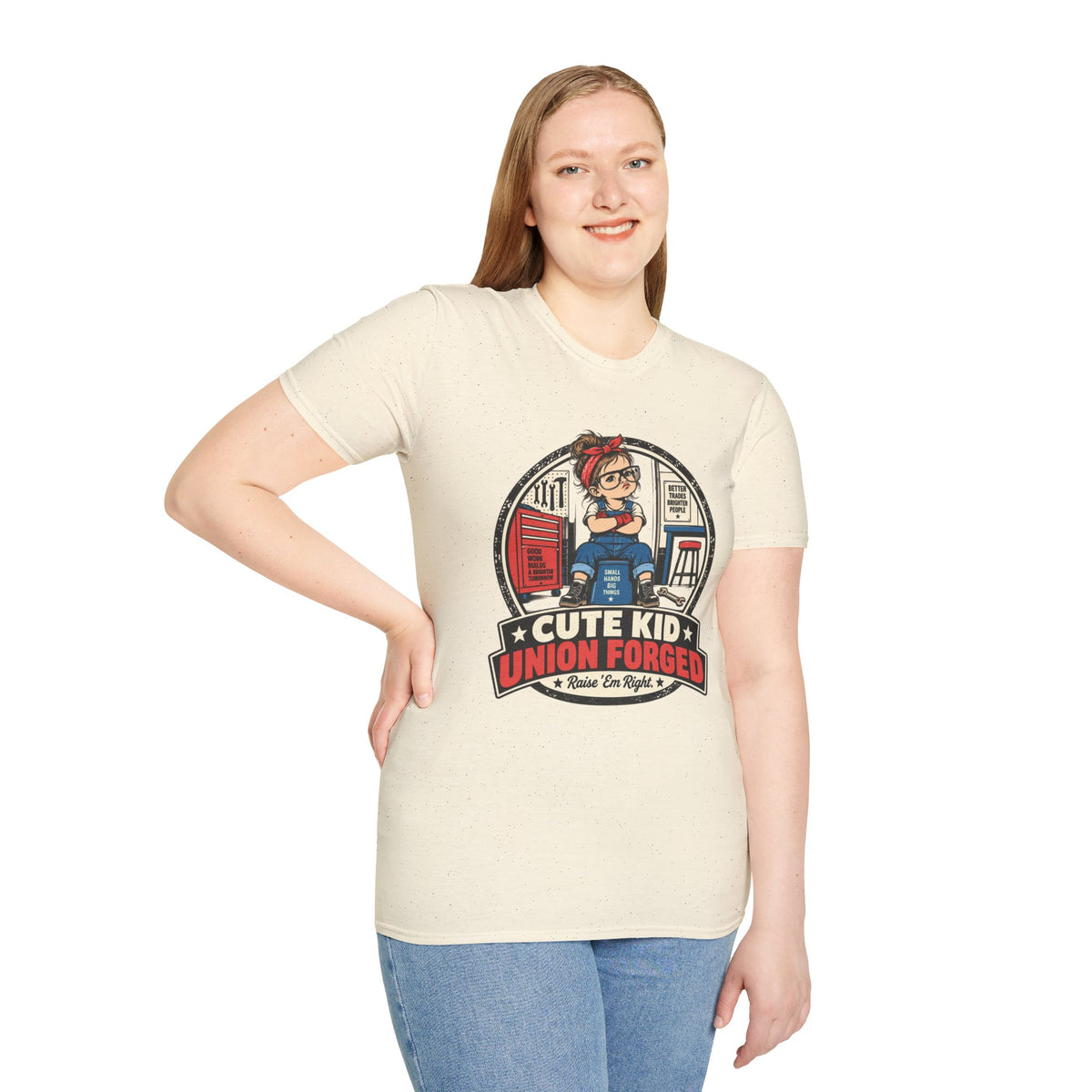 T-Shirt — Cute Kid Union Forger Vintage Worker Graphic