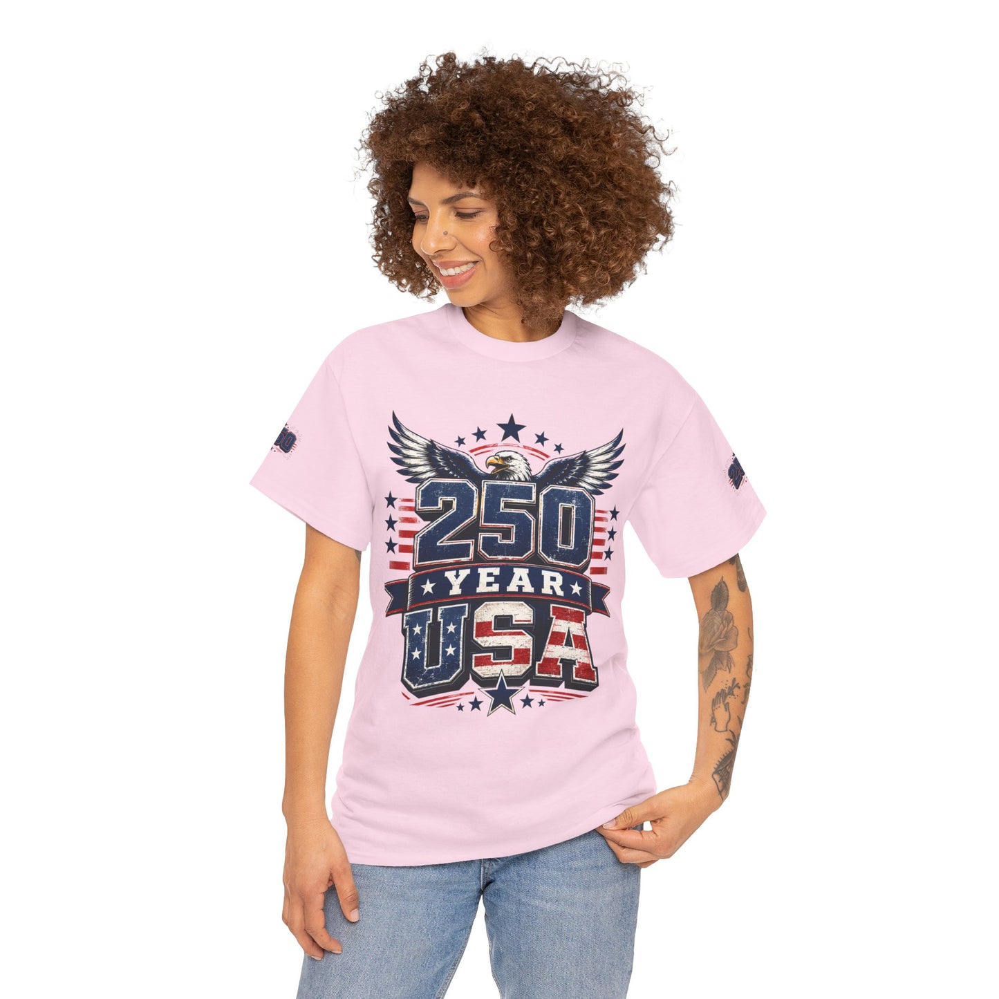 250 Year USA T-Shirt — Patriotic American Anniversary Tee