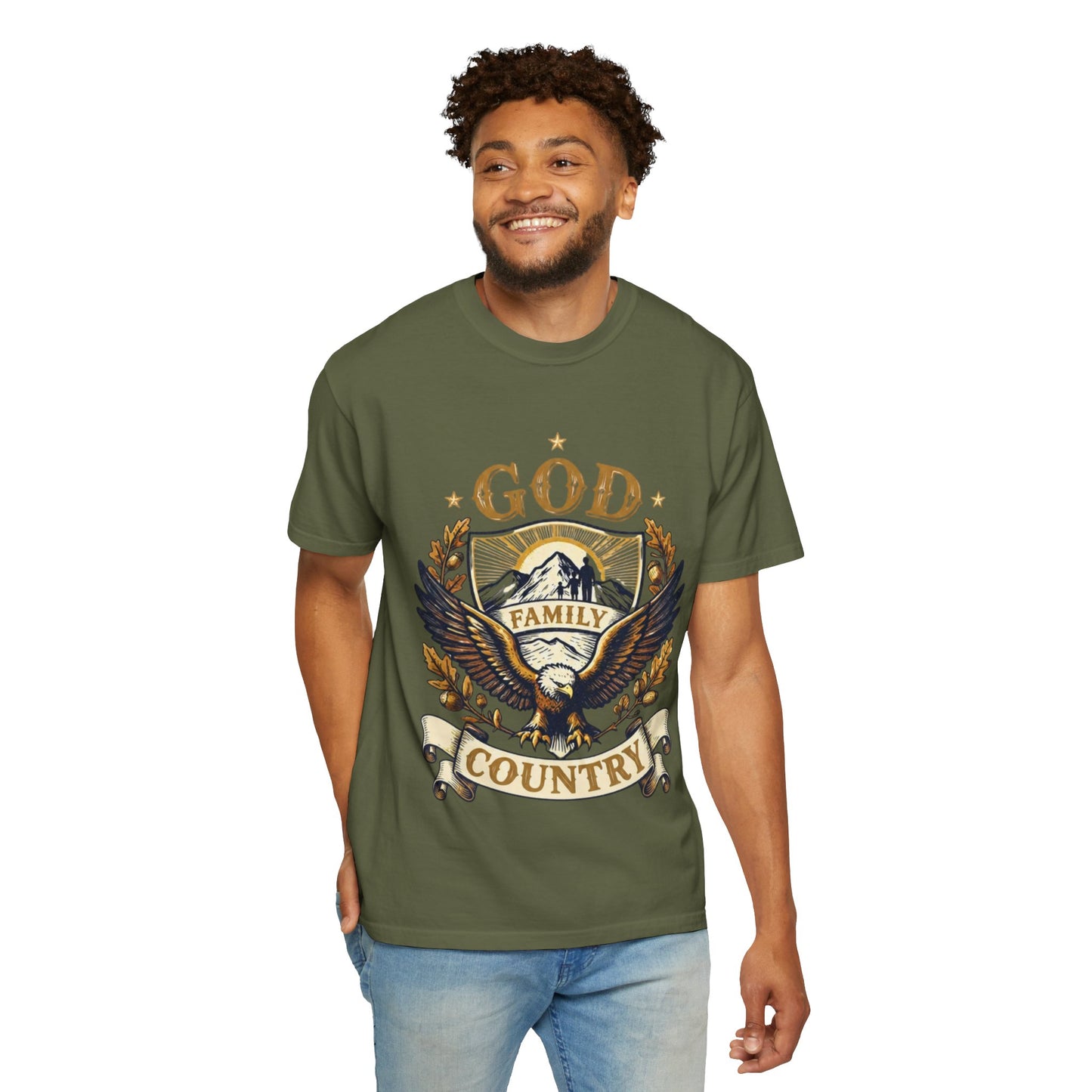God Family Country Eagle T-Shirt