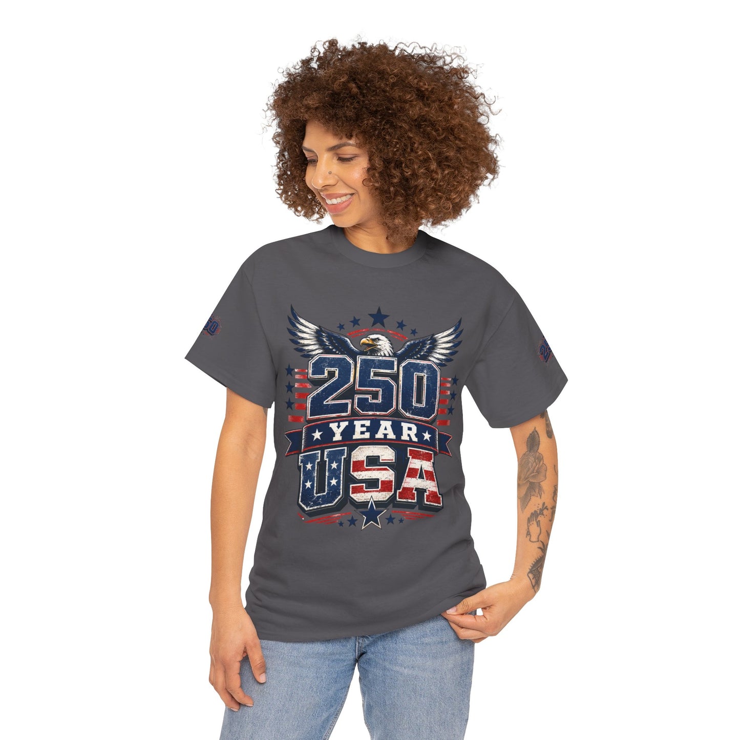 250 Year USA T-Shirt — Patriotic American Anniversary Tee