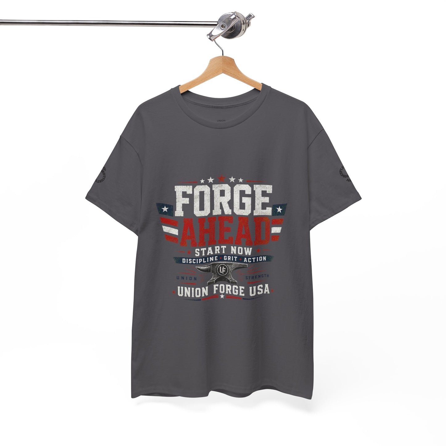 Forge Ahead USA Tee — Patriotic 'Forge Ahead' Motivational Graphic T-Shirt