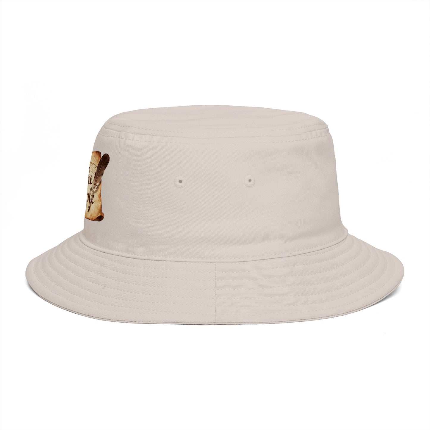 We The People Bucket Hat — Patriotic Vintage Parchment Design