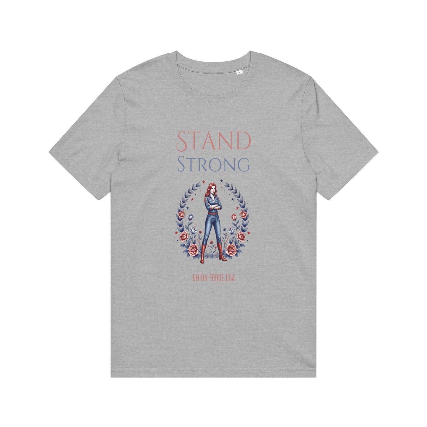 Stand Strong Women's Graphic T-Shirt — Empowerment Floral Design