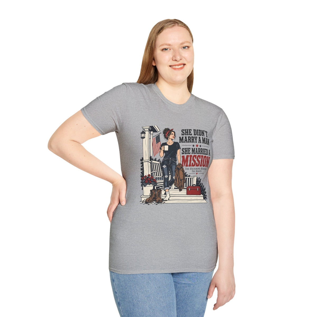 She Didn't Marry a Man She Married a Mission T-Shirt