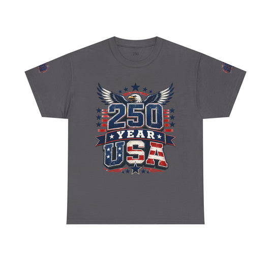 Men's USA Anniversary T-Shirt — 250 Years American Pride Graphic Tee