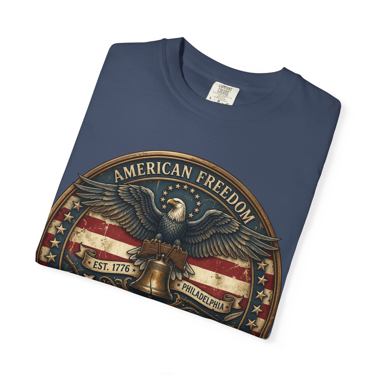 American Freedom T-Shirt — Patriotic Eagle 'Liberty or Death' Graphic