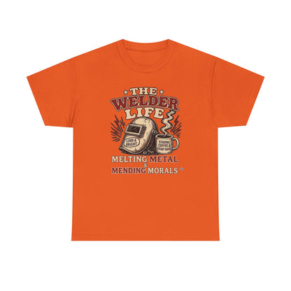 Welder Life T-Shirt – "The Welder Life: Melting Metal, Welding Morals" Graphic Tee