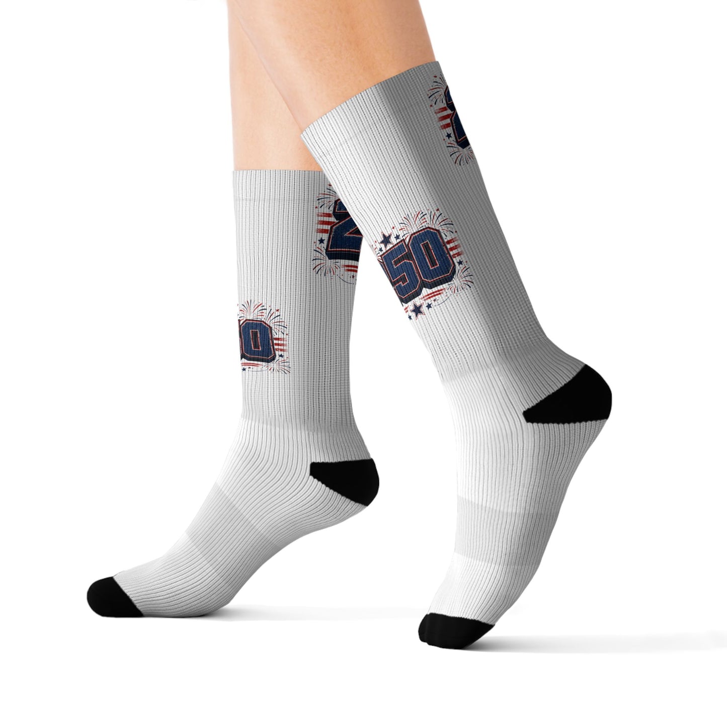 250 Racing Logo Sublimated Socks — Motorsport Fan Crew Socks