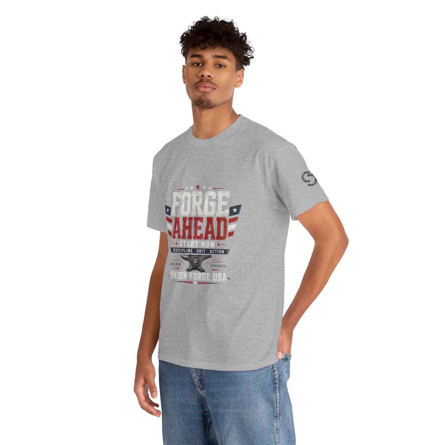 Forge Ahead USA Tee — Patriotic 'Forge Ahead' Motivational Graphic T-Shirt
