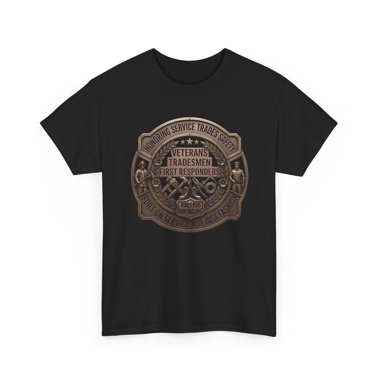 Tradesmen & First Responders T‑Shirt — Veterans "Proud To Serve" Work Crew Tee