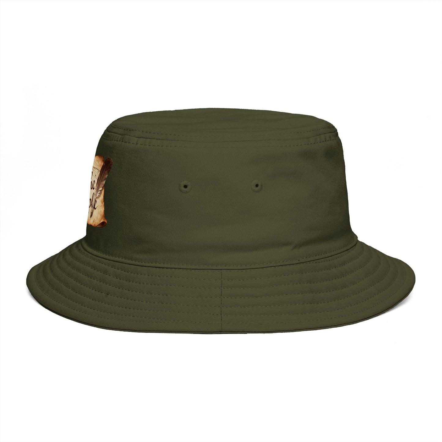We The People Bucket Hat — Patriotic Vintage Parchment Design
