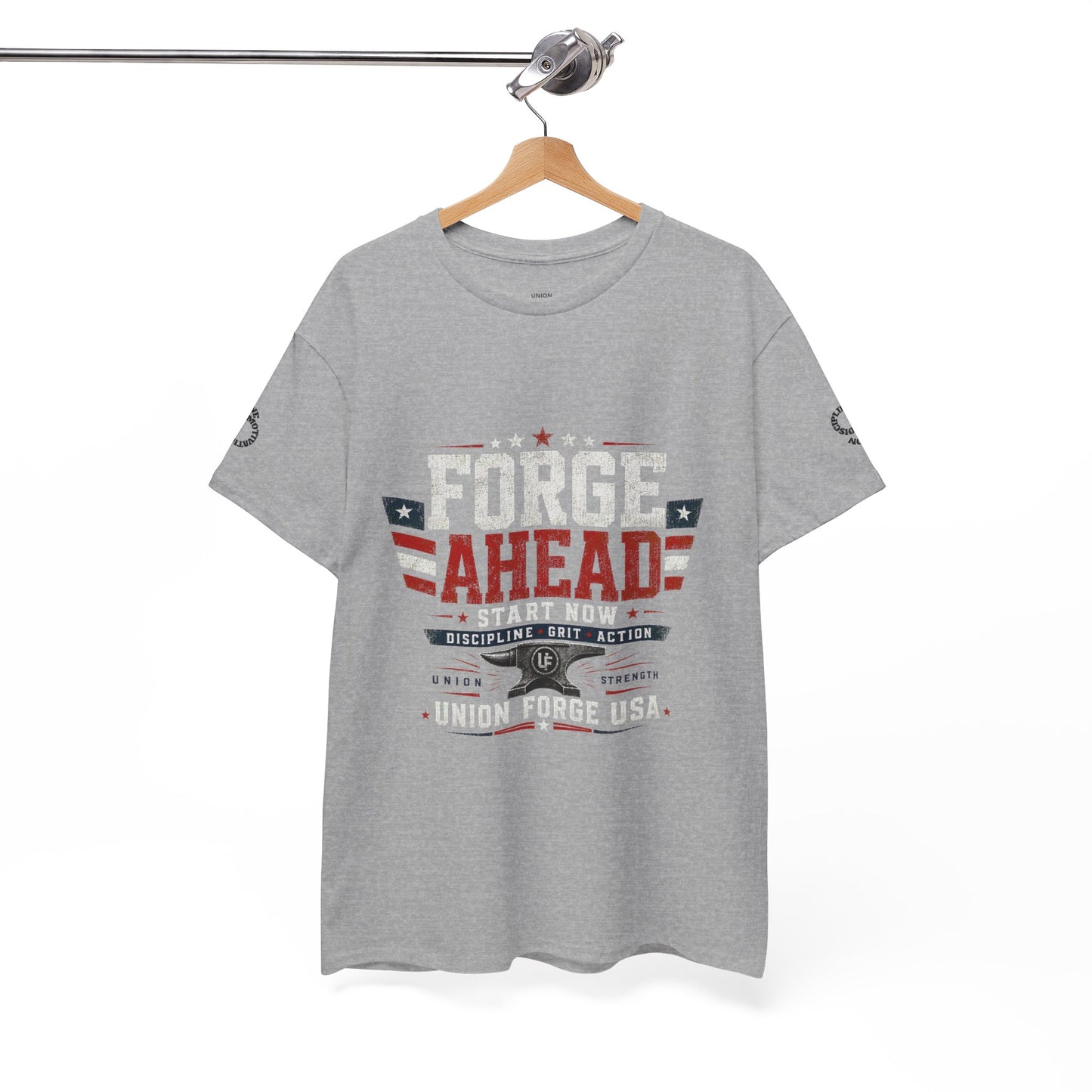Forge Ahead USA Tee — Patriotic 'Forge Ahead' Motivational Graphic T-Shirt