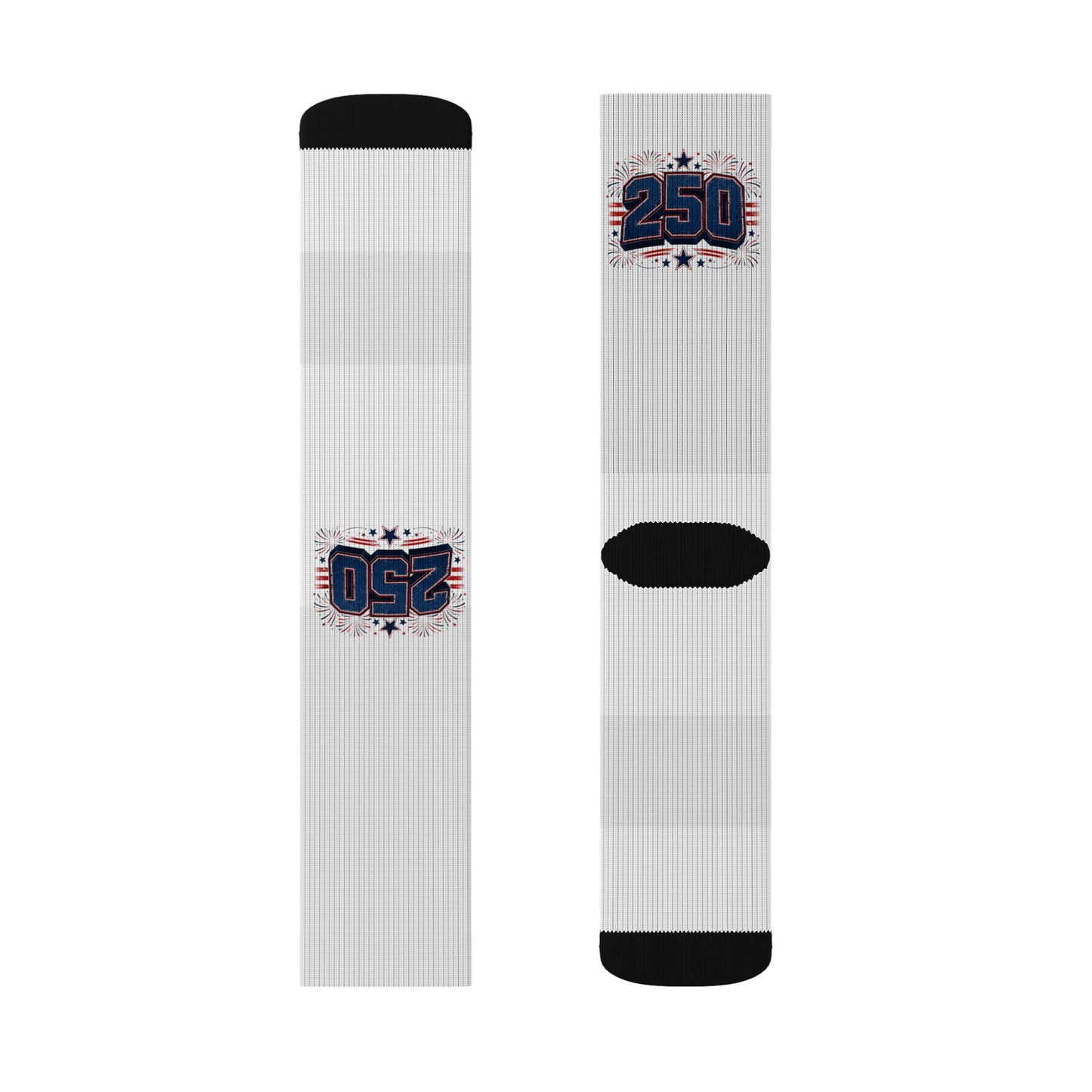 250 Racing Logo Sublimated Socks — Motorsport Fan Crew Socks